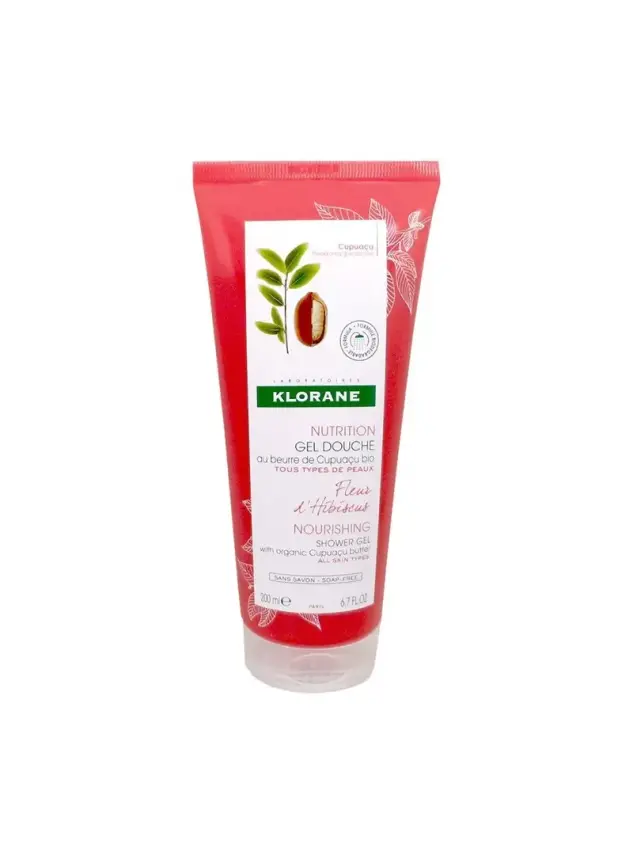 Klorane Gel Douche Hibiscus 200 ml Hibiskus Çiçeği Ekstreli Organik Cupuaçu Yağı İçeren Duş Jeli - 1