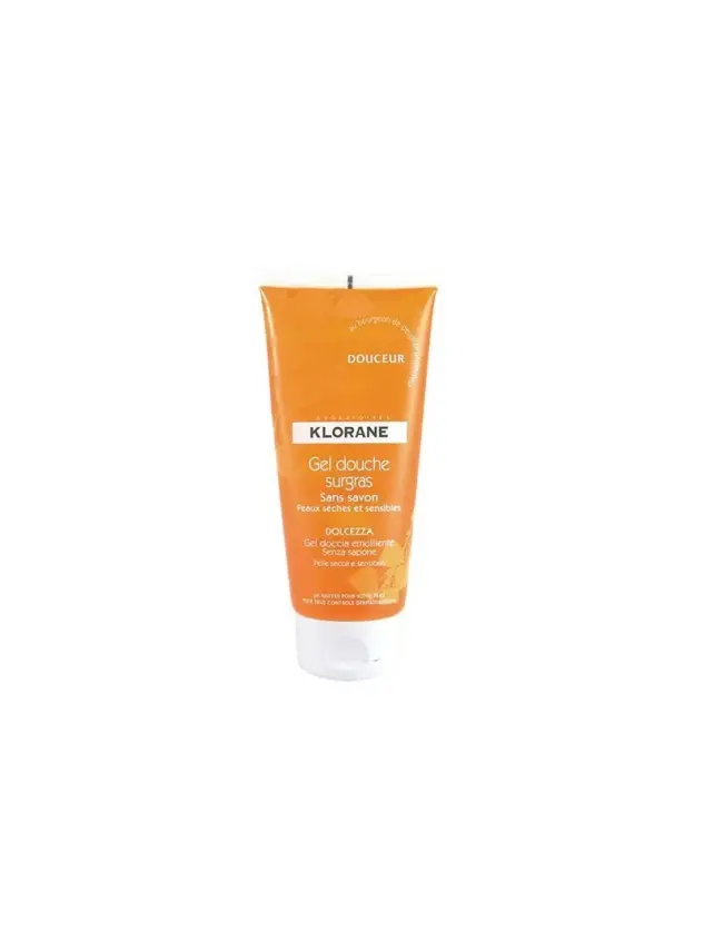 Klorane Gel Douche Surgras Douceur 200 ml Portakal Çiçeği ve Gül Esanslı Duş Jeli - 1