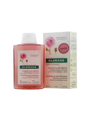 Klorane Pivoine Shampoo 200 ml Şakayık Ekstresi İçeren Tahriş Olmuş Saç Derisi İçin Yatıştırıcı Şampuan - 1