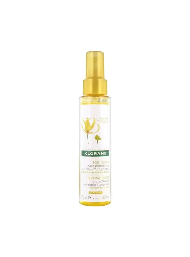 Klorane Ylang Ylang Sun Radiance Protective Oil 100 ml Ylang Ylang Ekstreli Güneş Saç Bakım Yağı - 1