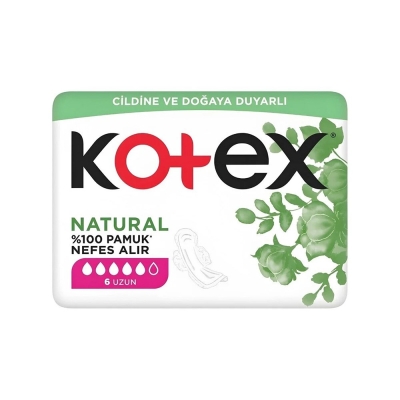 Kotex Natural Hijyenik Ped Ultra Uzun 6lı - Kotex