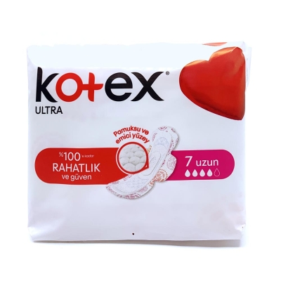 Kotex Ultra Uzun Pamuksu Yüzey 7li - Kotex