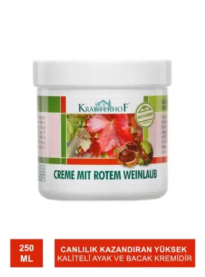 Krauterhof Kırmızı Asma Yaprağı & At Kestanesi Kremi 250ml - 1