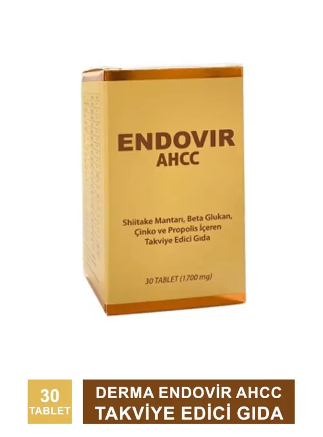 KRC Derma Endovir AHCC Takviye Edici Gıda 30 Tablet - 2