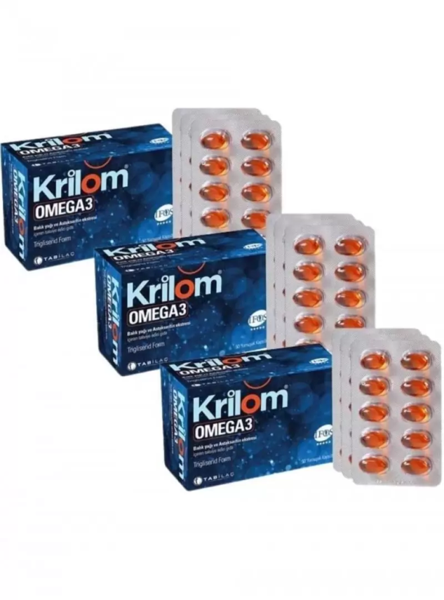 Krilom Omega-3 Astaksantin Soft Jel 50 Kapsül 3 Al 2 Öde - 1