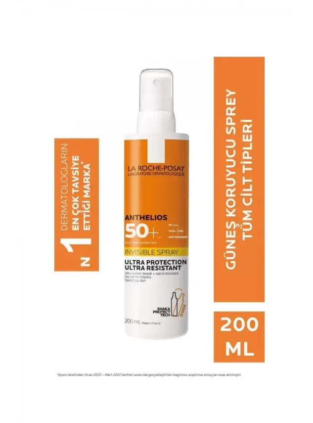 La Roche Posay Anthelios Invisible Güneş Spreyi SPF 50+ 200 ml - 1