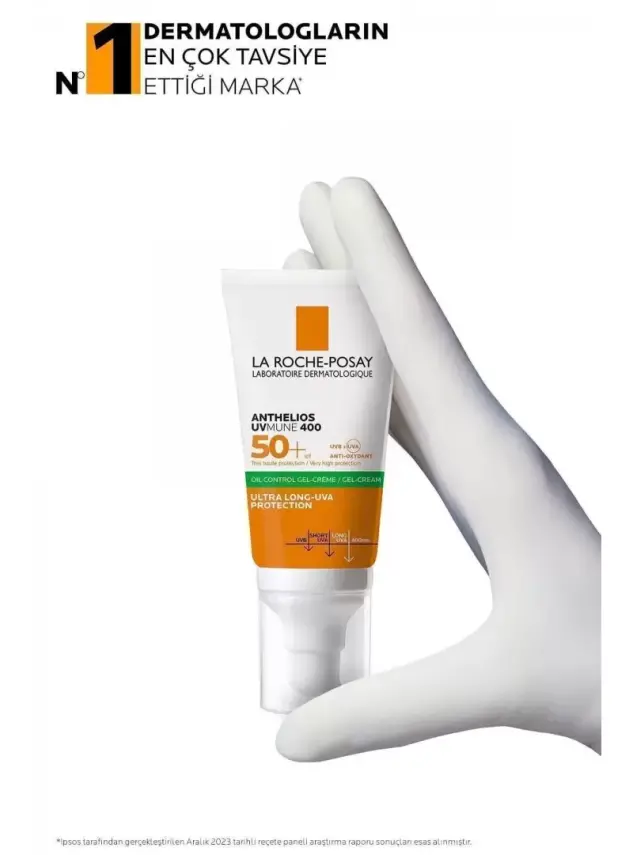 La Roche Posay Anthelios Oil Control Gel Yüz Güneş Kremi Karma/Yağlı Ciltler SPF50+ Yüksek Koruma 50ml - 6