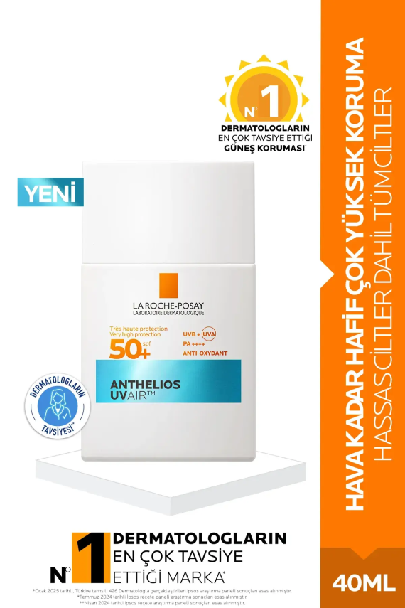 La Roche Posay Anthelios UV Air SPF50+ Yüz Güneş Kremi 40 ml - 1