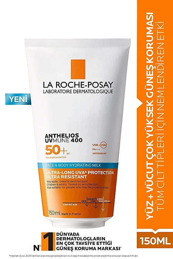 La Roche Posay Anthelios UVMune 400 Face Body Hydrating Milk 150 ml - 1