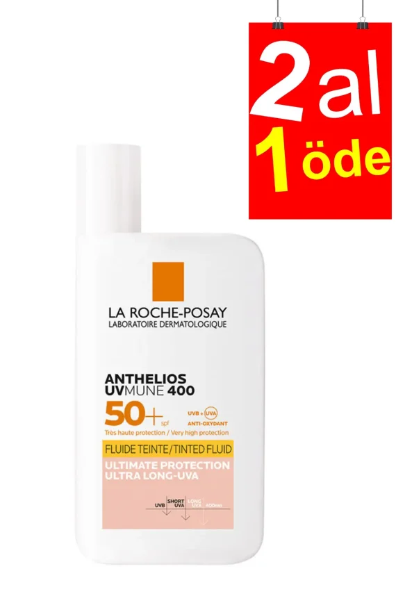 La Roche Posay Anthelios UVmune 400 Fluid Renkli Güneş Kremi SPF50+ 50 ml - 2AL1ÖDE - 1