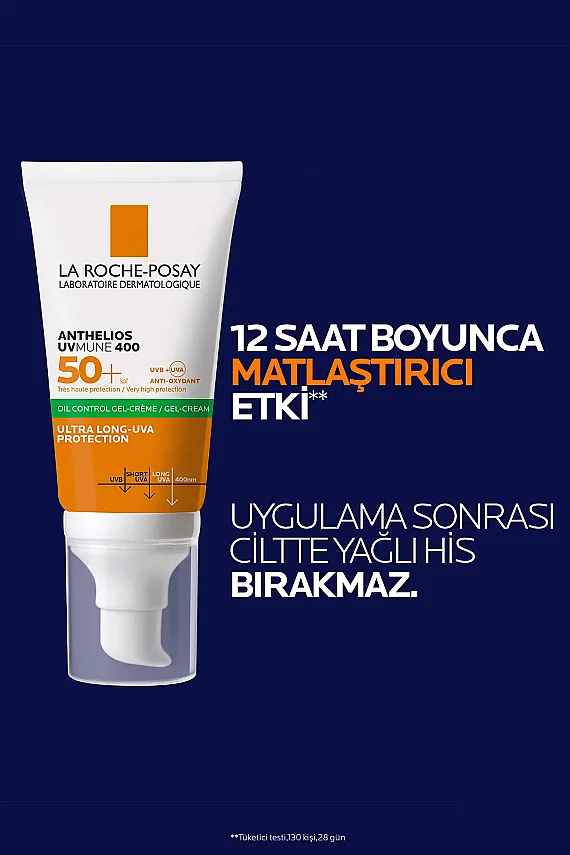OUTLET - La Roche Posay Anthelios Uvmune 400 Oil Control Renkli Gel Cream SPF 50+ 50 ml - 4
