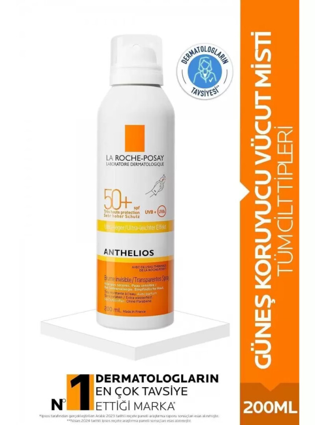 La Roche Posay Anthelios XL Ultra Light Transparan SPF 50+ Spray 200ml - La Roche Posay