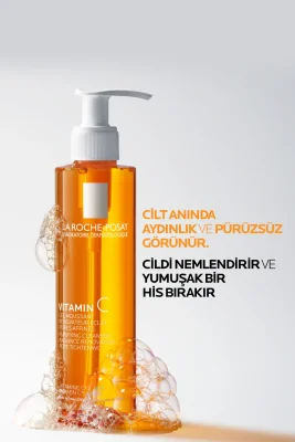 La Roche Posay C Vitamini İçerikli Işıltı Veren Yüz Temizleme Jeli 200ml - 2