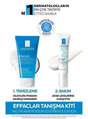La Roche Posay Effaclar Duo Bakım Kremi 15ml + Effaclar Temizleme Jeli 50ml Tanışma Kiti - 1