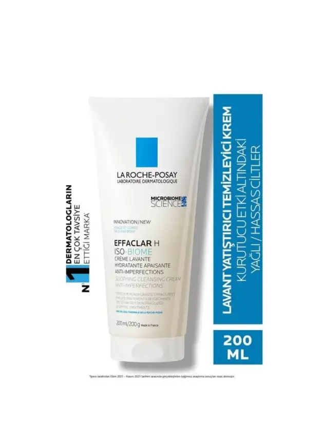 La Roche Posay Effaclar H Iso-Biome Lavant Temizleyici Krem 200 ml - 1