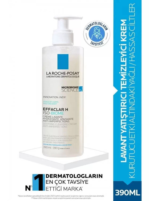 La Roche Posay Effaclar H Iso-Biome Lavant Temizleyici Krem 390 ml - La Roche Posay