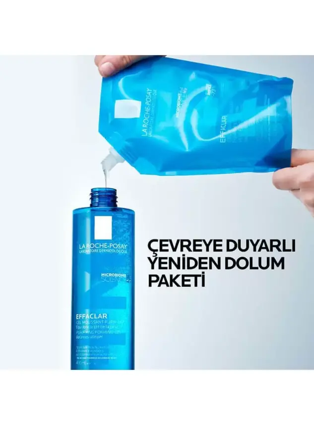 La Roche Posay Effaclar M+ Yağlı Ciltler için Temizleme Jeli 400ml - Refill - 2