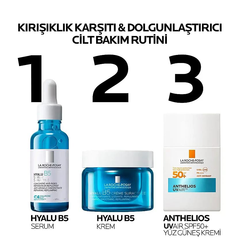 La Roche Posay Hyalu B5 Kırışıklık Karşıtı Dolgunlaştırıcı Hyalüronik Asit İçeren Nemlendirici Krem 50 ml - 6