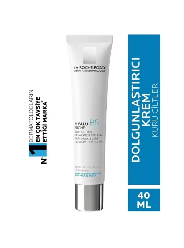 La Roche Posay Hyalu B5 Rich Cream Kuru Ciltler için Dolgunlaştırıcı Krem 40 ml - 1