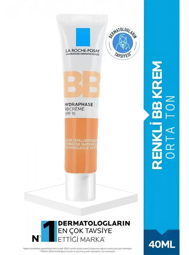 La Roche Posay Hydraphase HA BB Cream Spf15 - Medium - 40 ml - 1
