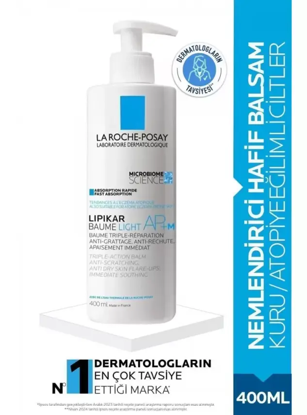 La Roche Posay Lipikar Baume Light AP+M Nemlendirici 400 ml - 1
