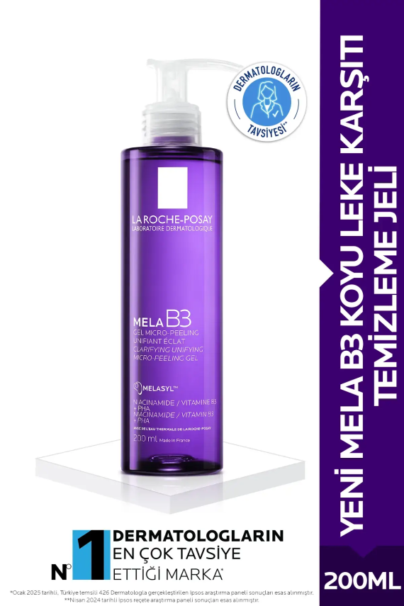 La Roche Posay Mela B3 Micro Peeling Gel - Koyu Leke Karşıtı Temizleme Jeli 200 ml - 1
