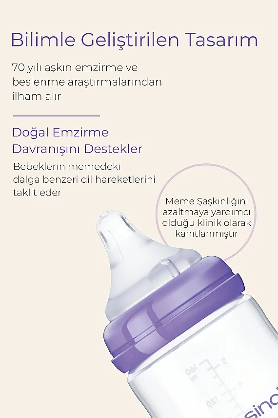 Lansinoh 330 ml Biberon ve NaturalWave® Biberon Emziği (6 Ay+) - 6