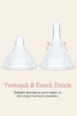 Lansinoh 330 ml Biberon ve NaturalWave® Biberon Emziği (6 Ay+) - 3