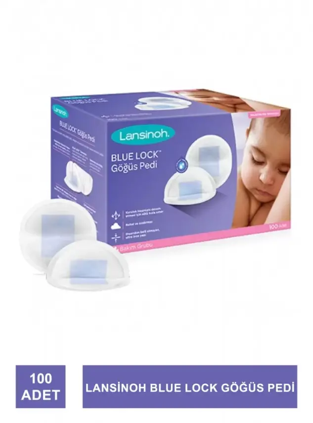Lansinoh Blue Lock Göğüs Pedi 100 Adet - 2
