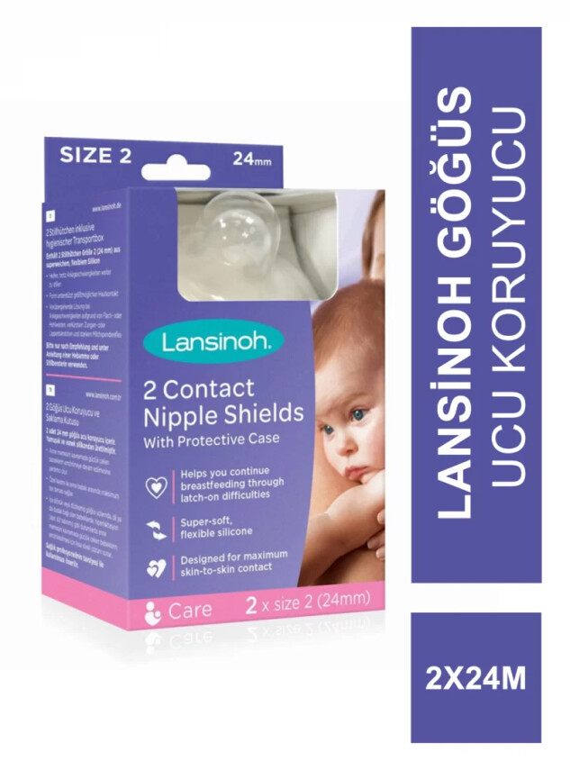 Lansinoh Göğüs Ucu Koruyucu 2x24mm - Lansinoh