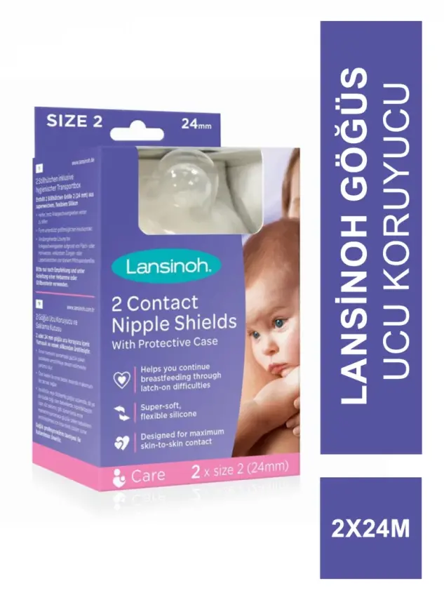 Lansinoh Göğüs Ucu Koruyucu 2x24mm - 1