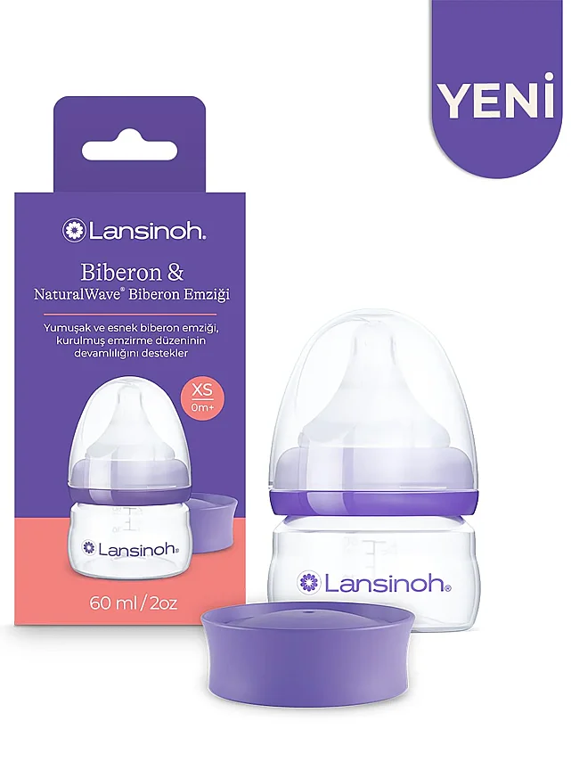 Lansinoh Natural Wave Biberon 60 ml - 1