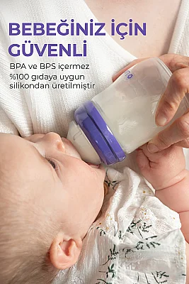 Lansinoh Natural Wave Biberon Emziği - 2'li Ekstra Yavaş Akışlı - 5