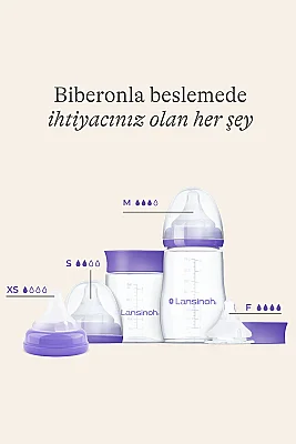 Lansinoh Natural Wave Biberon Emziği - 2'li Ekstra Yavaş Akışlı - 6