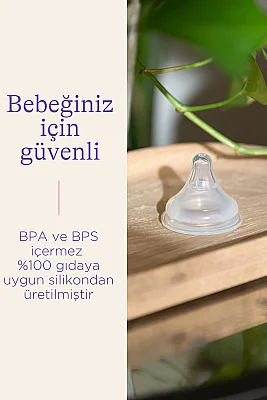 Lansinoh Natural Wave Biberon Emziği 2'li Yavaş Akışlı - 4