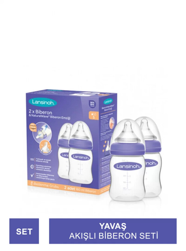 Lansinoh Natural Wave Biberon Seti 160 ml x 2 Adet - Lansinoh
