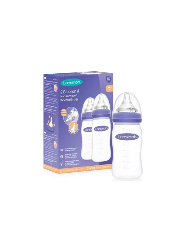 Lansinoh Natural Wave Biberon Seti 240 Ml x 2 Adet - Lansinoh