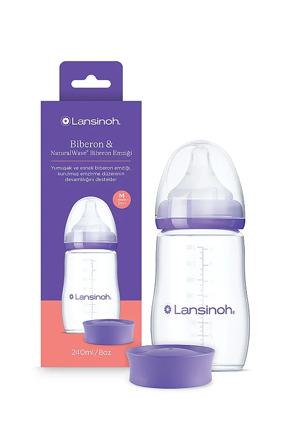 Lansinoh NaturalWave Biberon 240ml - 1