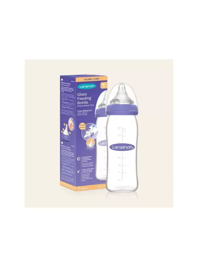 Lansinoh NaturalWave Cam Biberon 240 ml - 1