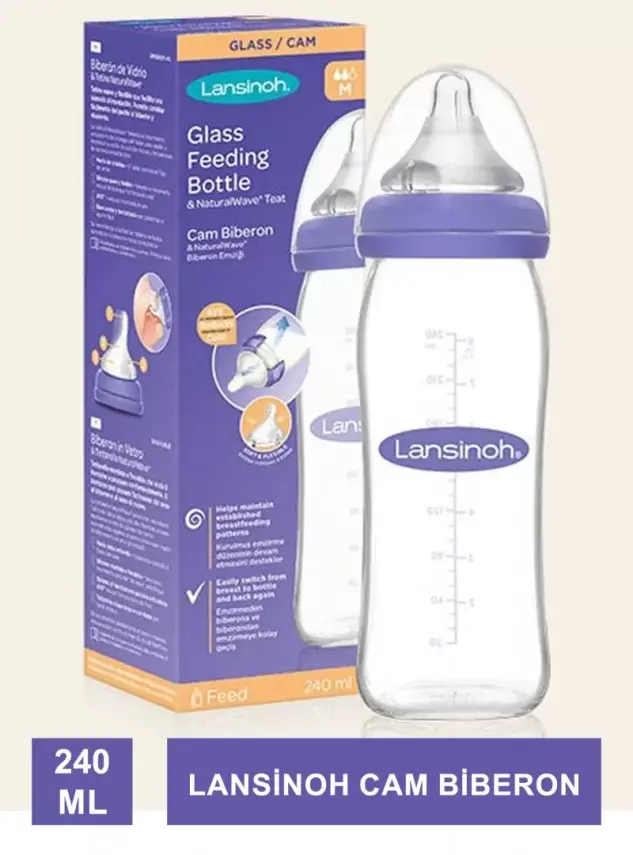 Lansinoh NaturalWave Cam Biberon 240 ml - 2