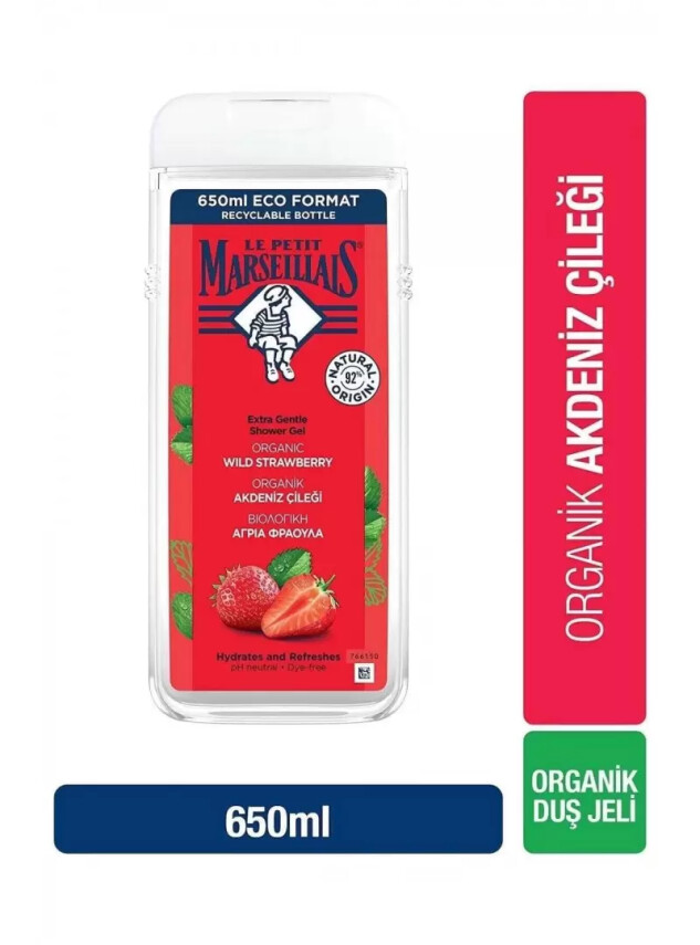 Le Petit Marseillais Duş Jeli Akdeniz Çileği 650 ml - Le Petit Marseillais