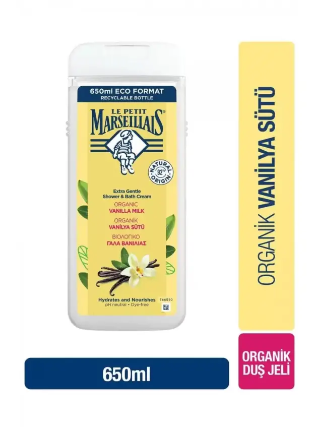 Le Petit Marseillais Duş Jeli Vanilya Sütü 650 ml - 1