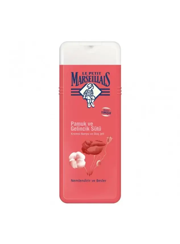 Le Petit Marseillais Pamuk ve Gelincik Sütü Duş Jeli 400 ml - 1