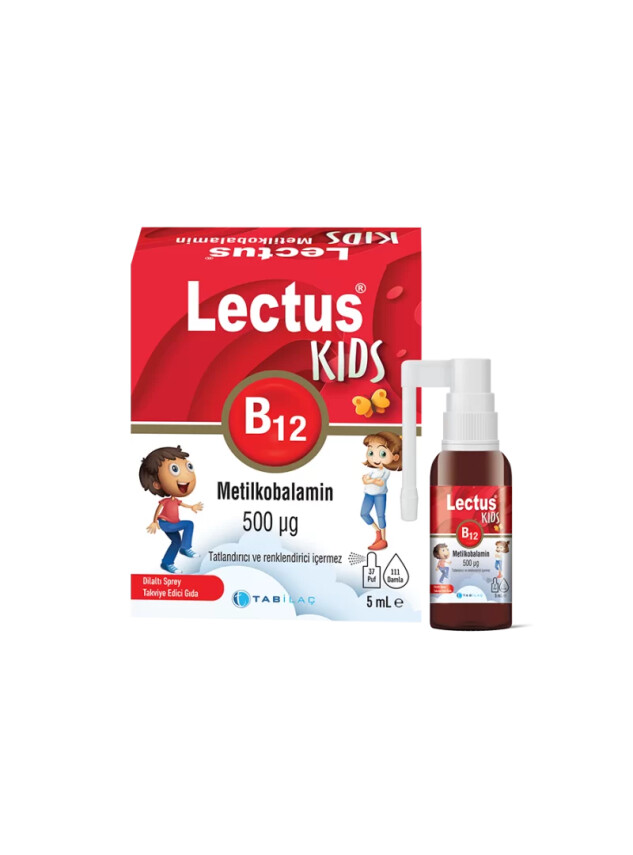 Lectus Kids B12 500 Mcg 5 ml Dilaltı Sprey - Tabilaç
