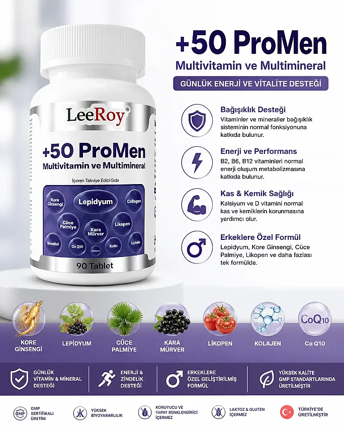 LeeRoy 50+ ProMen 90 Tablet - 1