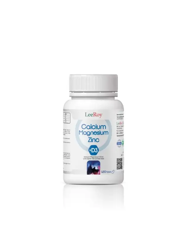 LeeRoy Calcium Magnesium Çinko+D3 120 Tablet - 1