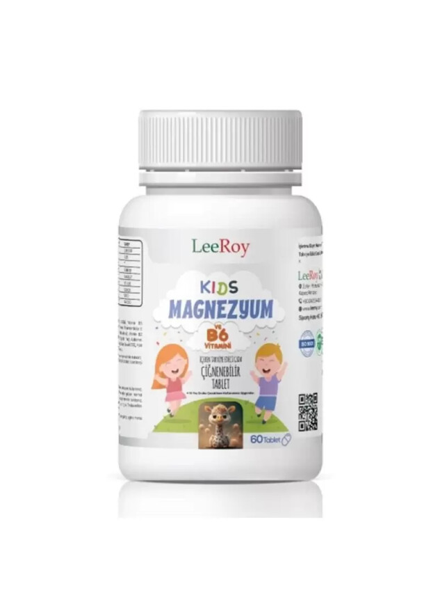 LeeRoy Kids Magnezyum Sitrat+B6 60 Tablet - LeeRoy