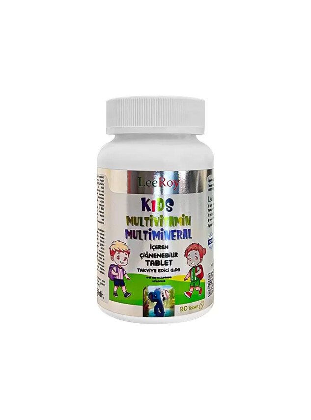 LeeRoy Kids Multivitamin Multimineral (4-10 Yaş) 90 Tablet - LeeRoy