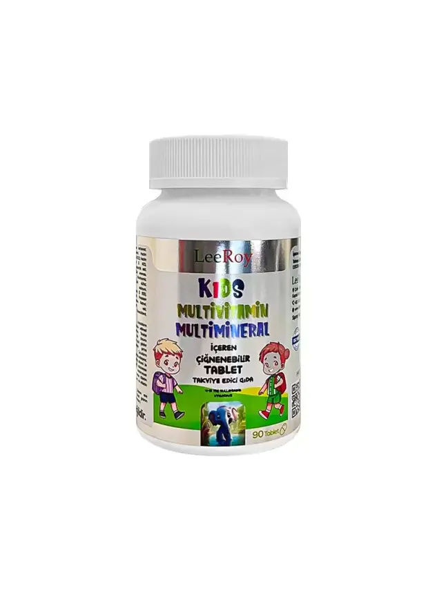 LeeRoy Kids Multivitamin Multimineral (4-10 Yaş) 90 Tablet - 1