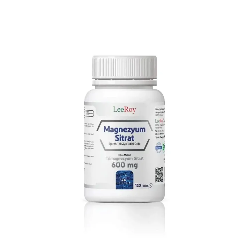 LeeRoy Magnezyum Sitrat 600mg 120 Tablet - 1